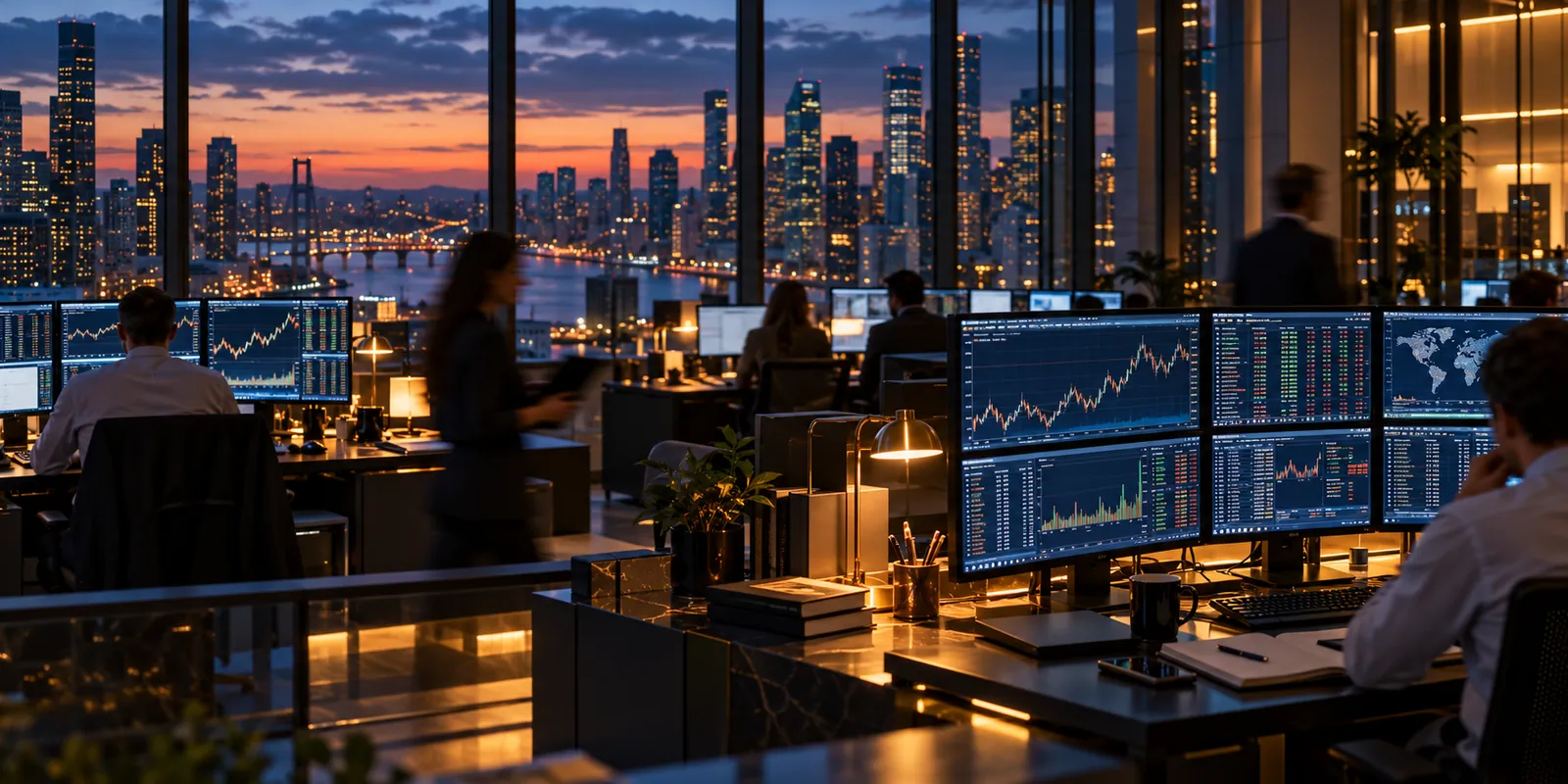 Financial operations floor