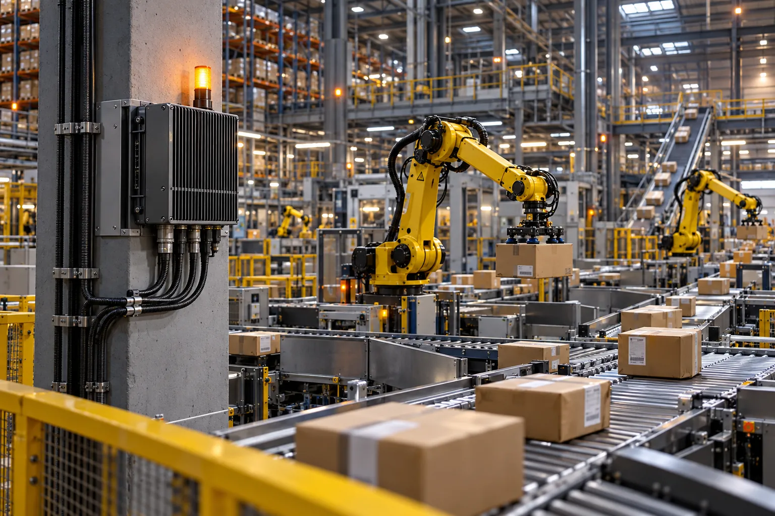 Automated logistics warehouse